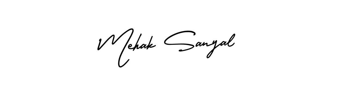 How to make Mehak Sanyal signature? AmerikaSignatureDemo-Regular is a professional autograph style. Create handwritten signature for Mehak Sanyal name. Mehak Sanyal signature style 3 images and pictures png