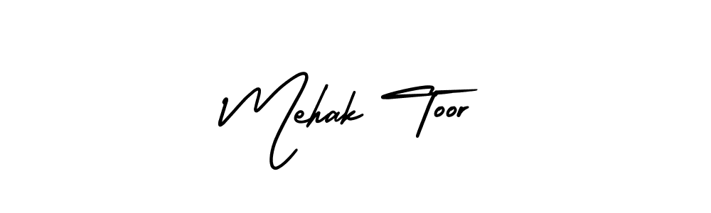 Use a signature maker to create a handwritten signature online. With this signature software, you can design (AmerikaSignatureDemo-Regular) your own signature for name Mehak Toor. Mehak Toor signature style 3 images and pictures png