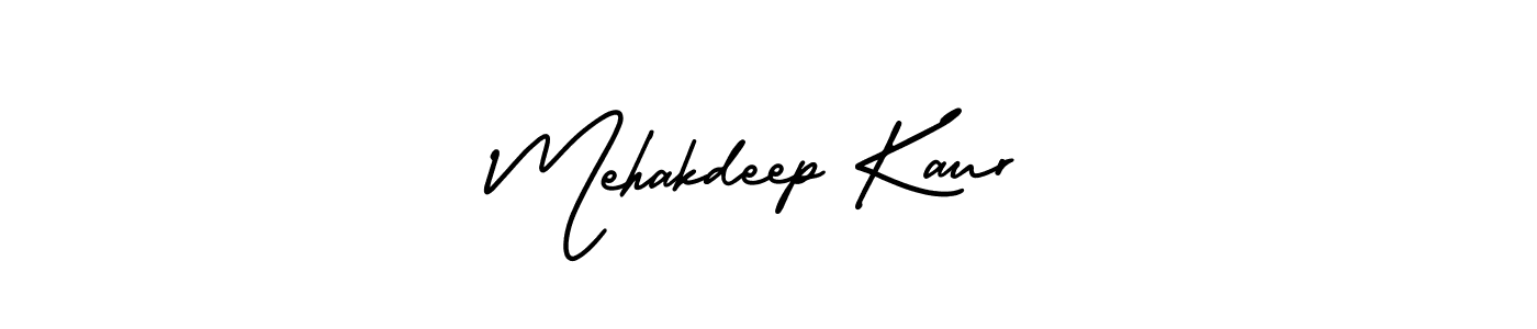 Make a beautiful signature design for name Mehakdeep Kaur. With this signature (AmerikaSignatureDemo-Regular) style, you can create a handwritten signature for free. Mehakdeep Kaur signature style 3 images and pictures png