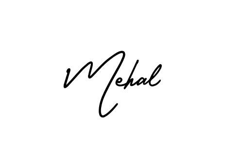 Design your own signature with our free online signature maker. With this signature software, you can create a handwritten (AmerikaSignatureDemo-Regular) signature for name Mehal. Mehal signature style 3 images and pictures png