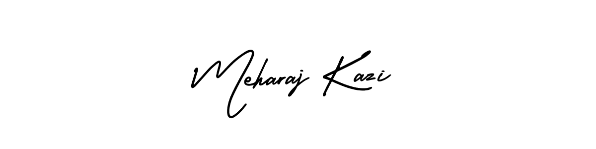 Design your own signature with our free online signature maker. With this signature software, you can create a handwritten (AmerikaSignatureDemo-Regular) signature for name Meharaj Kazi. Meharaj Kazi signature style 3 images and pictures png