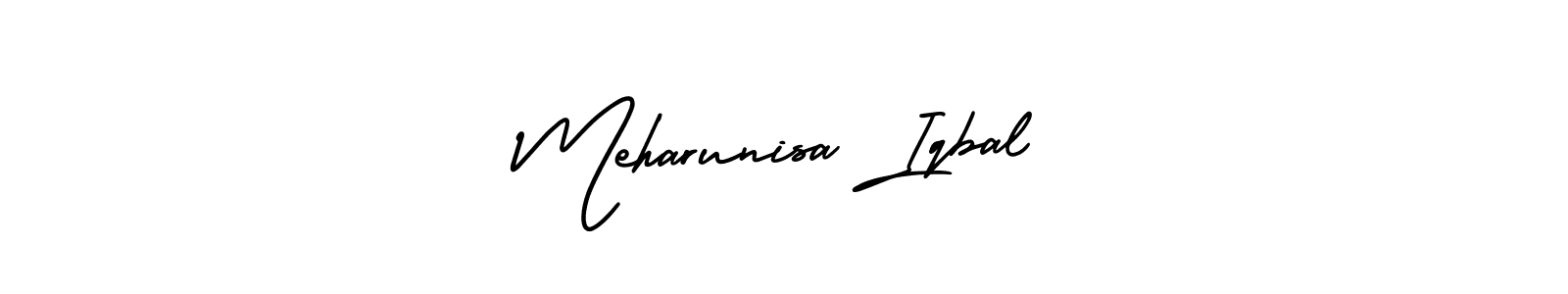 Make a short Meharunisa Iqbal signature style. Manage your documents anywhere anytime using AmerikaSignatureDemo-Regular. Create and add eSignatures, submit forms, share and send files easily. Meharunisa Iqbal signature style 3 images and pictures png