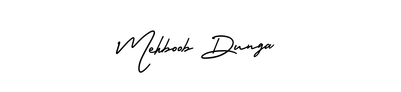 How to make Mehboob Dunga signature? AmerikaSignatureDemo-Regular is a professional autograph style. Create handwritten signature for Mehboob Dunga name. Mehboob Dunga signature style 3 images and pictures png