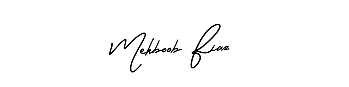 Make a short Mehboob Fiaz signature style. Manage your documents anywhere anytime using AmerikaSignatureDemo-Regular. Create and add eSignatures, submit forms, share and send files easily. Mehboob Fiaz signature style 3 images and pictures png