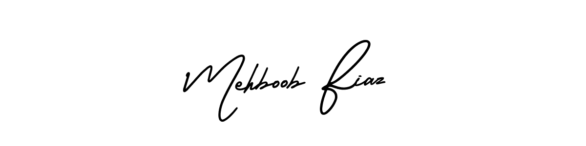 Design your own signature with our free online signature maker. With this signature software, you can create a handwritten (AmerikaSignatureDemo-Regular) signature for name Mehboob Fiaz. Mehboob Fiaz signature style 3 images and pictures png