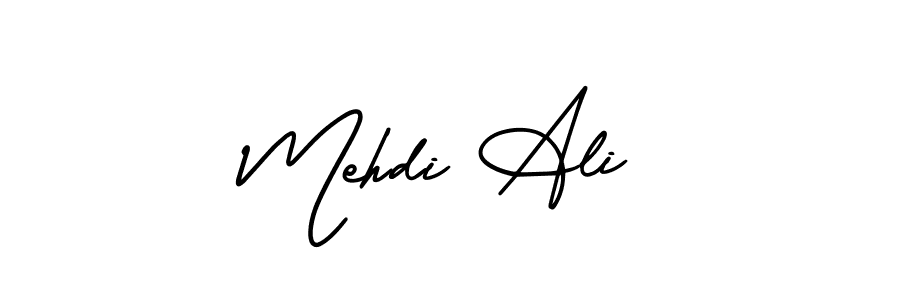 Mehdi Ali stylish signature style. Best Handwritten Sign (AmerikaSignatureDemo-Regular) for my name. Handwritten Signature Collection Ideas for my name Mehdi Ali. Mehdi Ali signature style 3 images and pictures png