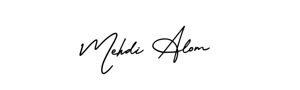 AmerikaSignatureDemo-Regular is a professional signature style that is perfect for those who want to add a touch of class to their signature. It is also a great choice for those who want to make their signature more unique. Get Mehdi Alom name to fancy signature for free. Mehdi Alom signature style 3 images and pictures png