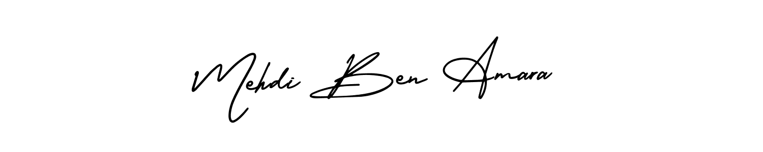 Create a beautiful signature design for name Mehdi Ben Amara. With this signature (AmerikaSignatureDemo-Regular) fonts, you can make a handwritten signature for free. Mehdi Ben Amara signature style 3 images and pictures png