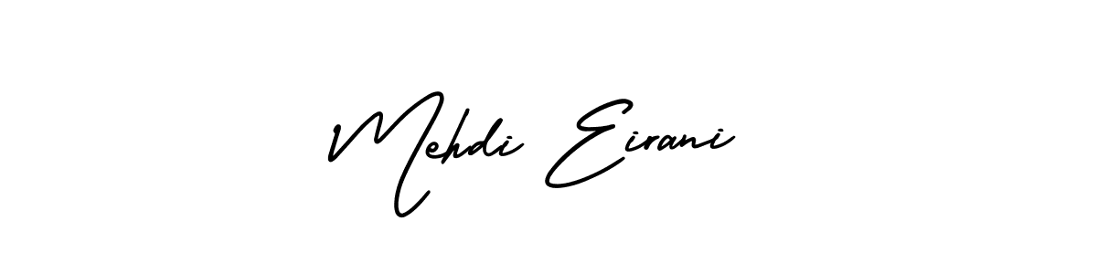 Mehdi Eirani stylish signature style. Best Handwritten Sign (AmerikaSignatureDemo-Regular) for my name. Handwritten Signature Collection Ideas for my name Mehdi Eirani. Mehdi Eirani signature style 3 images and pictures png