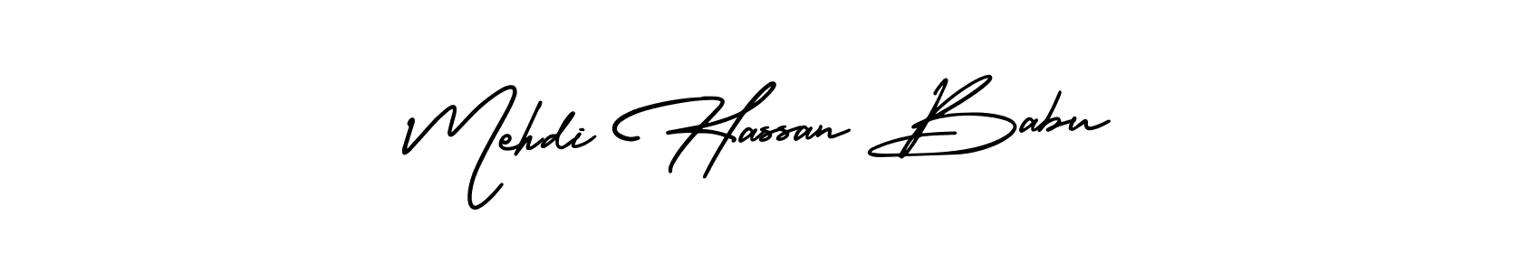 Also we have Mehdi Hassan Babu name is the best signature style. Create professional handwritten signature collection using AmerikaSignatureDemo-Regular autograph style. Mehdi Hassan Babu signature style 3 images and pictures png