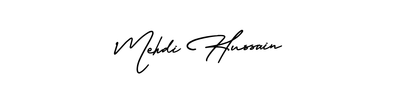 Similarly AmerikaSignatureDemo-Regular is the best handwritten signature design. Signature creator online .You can use it as an online autograph creator for name Mehdi Hussain. Mehdi Hussain signature style 3 images and pictures png