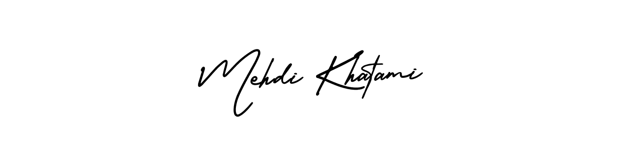 How to make Mehdi Khatami signature? AmerikaSignatureDemo-Regular is a professional autograph style. Create handwritten signature for Mehdi Khatami name. Mehdi Khatami signature style 3 images and pictures png