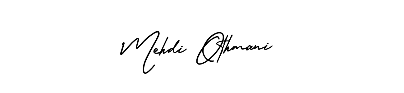This is the best signature style for the Mehdi Othmani name. Also you like these signature font (AmerikaSignatureDemo-Regular). Mix name signature. Mehdi Othmani signature style 3 images and pictures png