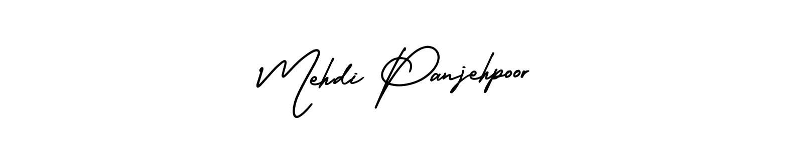 Make a short Mehdi Panjehpoor signature style. Manage your documents anywhere anytime using AmerikaSignatureDemo-Regular. Create and add eSignatures, submit forms, share and send files easily. Mehdi Panjehpoor signature style 3 images and pictures png