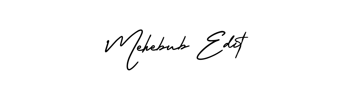 AmerikaSignatureDemo-Regular is a professional signature style that is perfect for those who want to add a touch of class to their signature. It is also a great choice for those who want to make their signature more unique. Get Mehebub Edit name to fancy signature for free. Mehebub Edit signature style 3 images and pictures png