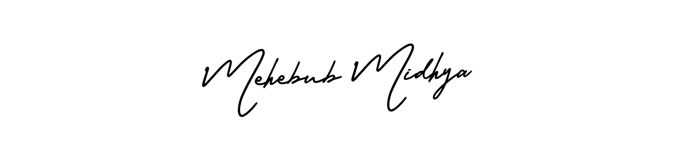 Once you've used our free online signature maker to create your best signature AmerikaSignatureDemo-Regular style, it's time to enjoy all of the benefits that Mehebub Midhya name signing documents. Mehebub Midhya signature style 3 images and pictures png