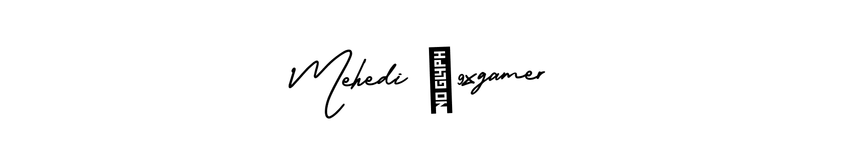 Make a beautiful signature design for name Mehedi ♪9xgamer. With this signature (AmerikaSignatureDemo-Regular) style, you can create a handwritten signature for free. Mehedi ♪9xgamer signature style 3 images and pictures png