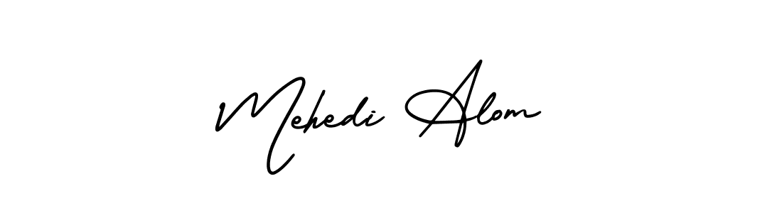 Design your own signature with our free online signature maker. With this signature software, you can create a handwritten (AmerikaSignatureDemo-Regular) signature for name Mehedi Alom. Mehedi Alom signature style 3 images and pictures png