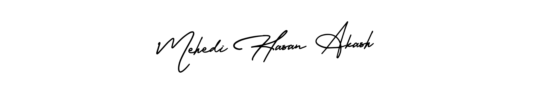 How to make Mehedi Hasan Akash signature? AmerikaSignatureDemo-Regular is a professional autograph style. Create handwritten signature for Mehedi Hasan Akash name. Mehedi Hasan Akash signature style 3 images and pictures png