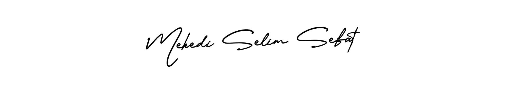 Create a beautiful signature design for name Mehedi Selim Sefat. With this signature (AmerikaSignatureDemo-Regular) fonts, you can make a handwritten signature for free. Mehedi Selim Sefat signature style 3 images and pictures png