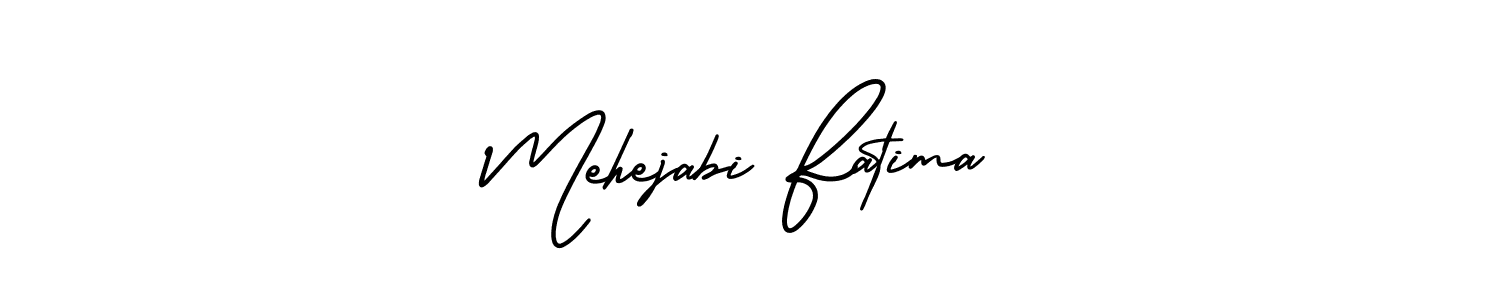 It looks lik you need a new signature style for name Mehejabi Fatima. Design unique handwritten (AmerikaSignatureDemo-Regular) signature with our free signature maker in just a few clicks. Mehejabi Fatima signature style 3 images and pictures png