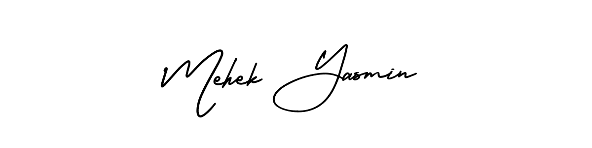 Also we have Mehek Yasmin name is the best signature style. Create professional handwritten signature collection using AmerikaSignatureDemo-Regular autograph style. Mehek Yasmin signature style 3 images and pictures png