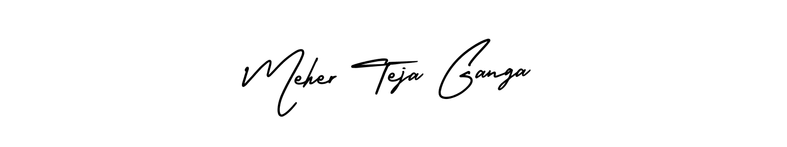 You can use this online signature creator to create a handwritten signature for the name Meher Teja Ganga. This is the best online autograph maker. Meher Teja Ganga signature style 3 images and pictures png