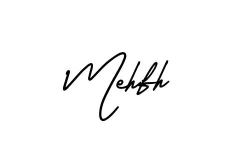 Design your own signature with our free online signature maker. With this signature software, you can create a handwritten (AmerikaSignatureDemo-Regular) signature for name Mehfh. Mehfh signature style 3 images and pictures png