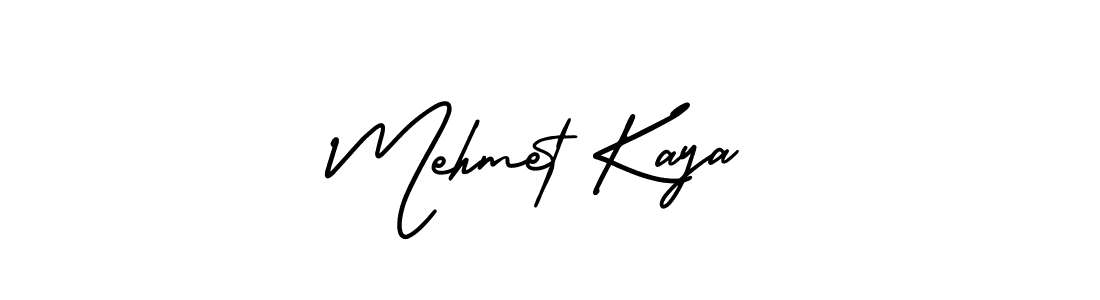 Design your own signature with our free online signature maker. With this signature software, you can create a handwritten (AmerikaSignatureDemo-Regular) signature for name Mehmet Kaya. Mehmet Kaya signature style 3 images and pictures png