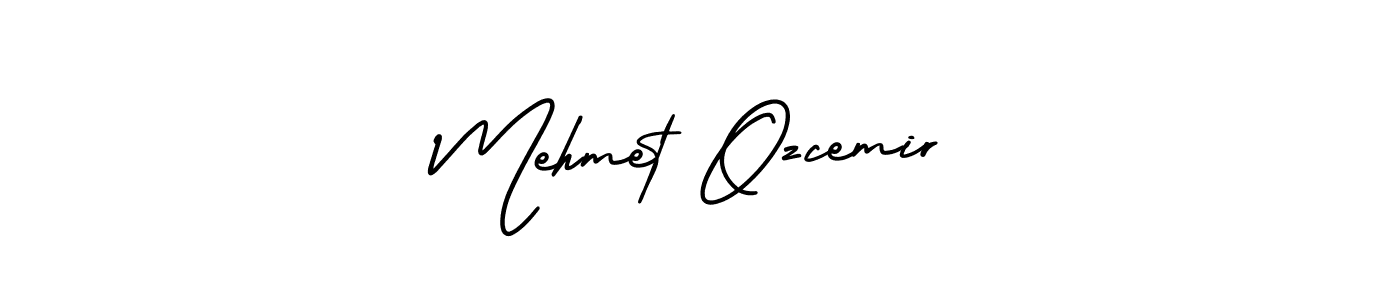 How to make Mehmet Ozcemir name signature. Use AmerikaSignatureDemo-Regular style for creating short signs online. This is the latest handwritten sign. Mehmet Ozcemir signature style 3 images and pictures png