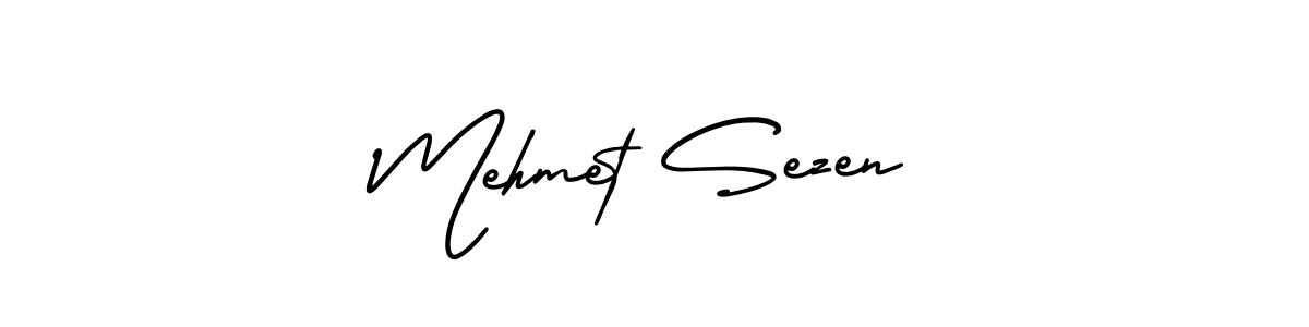 if you are searching for the best signature style for your name Mehmet Sezen. so please give up your signature search. here we have designed multiple signature styles  using AmerikaSignatureDemo-Regular. Mehmet Sezen signature style 3 images and pictures png