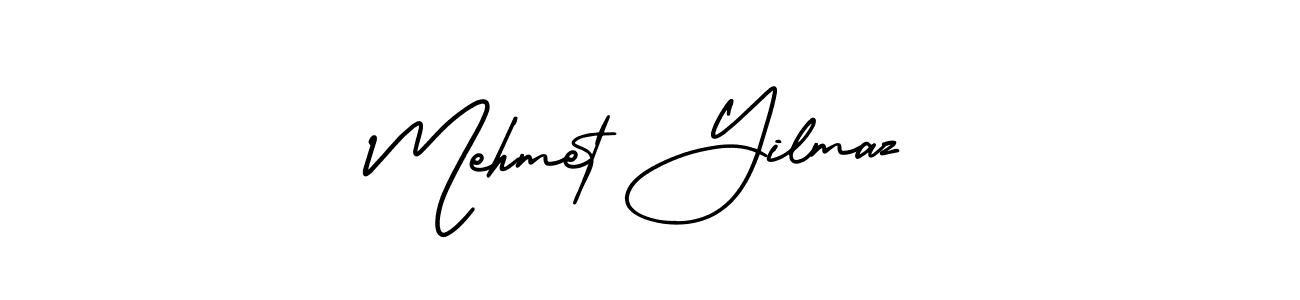 It looks lik you need a new signature style for name Mehmet Yilmaz. Design unique handwritten (AmerikaSignatureDemo-Regular) signature with our free signature maker in just a few clicks. Mehmet Yilmaz signature style 3 images and pictures png