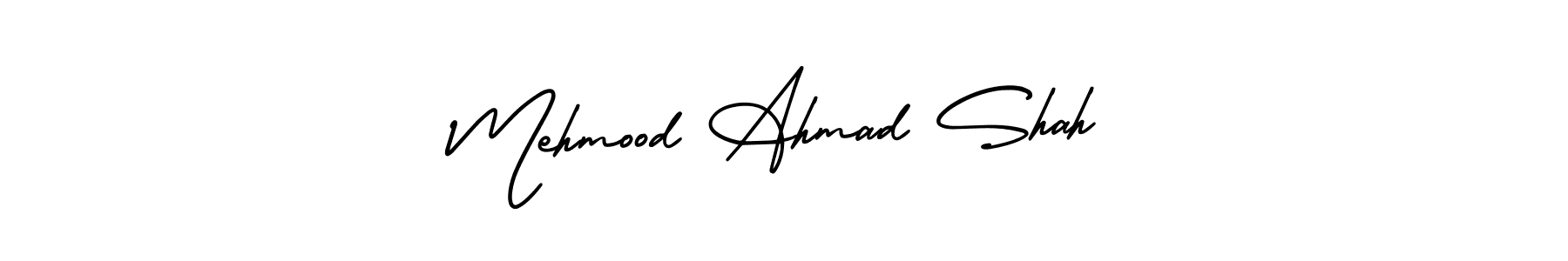 Use a signature maker to create a handwritten signature online. With this signature software, you can design (AmerikaSignatureDemo-Regular) your own signature for name Mehmood Ahmad Shah. Mehmood Ahmad Shah signature style 3 images and pictures png