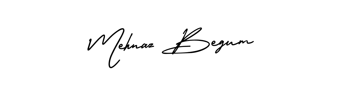 How to make Mehnaz Begum name signature. Use AmerikaSignatureDemo-Regular style for creating short signs online. This is the latest handwritten sign. Mehnaz Begum signature style 3 images and pictures png