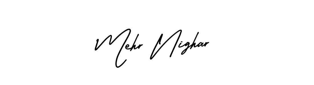 Similarly AmerikaSignatureDemo-Regular is the best handwritten signature design. Signature creator online .You can use it as an online autograph creator for name Mehr Nighar. Mehr Nighar signature style 3 images and pictures png