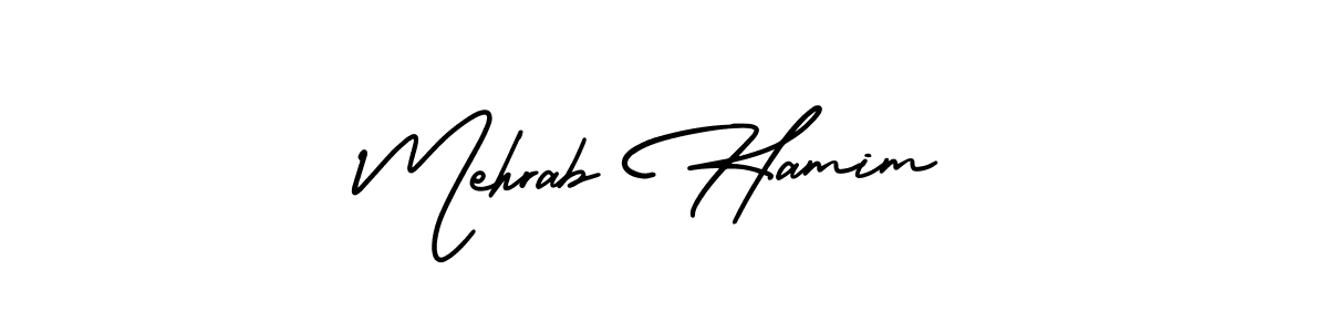 Design your own signature with our free online signature maker. With this signature software, you can create a handwritten (AmerikaSignatureDemo-Regular) signature for name Mehrab Hamim. Mehrab Hamim signature style 3 images and pictures png