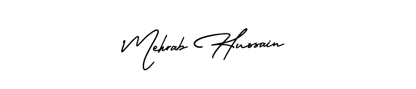 Also we have Mehrab Hussain name is the best signature style. Create professional handwritten signature collection using AmerikaSignatureDemo-Regular autograph style. Mehrab Hussain signature style 3 images and pictures png