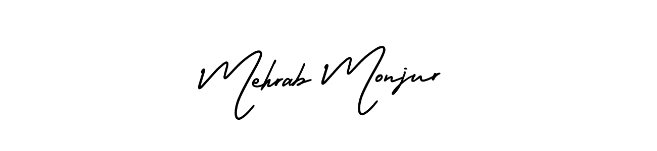 It looks lik you need a new signature style for name Mehrab Monjur. Design unique handwritten (AmerikaSignatureDemo-Regular) signature with our free signature maker in just a few clicks. Mehrab Monjur signature style 3 images and pictures png