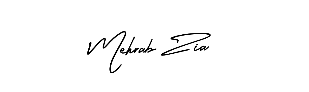 Make a beautiful signature design for name Mehrab Zia. With this signature (AmerikaSignatureDemo-Regular) style, you can create a handwritten signature for free. Mehrab Zia signature style 3 images and pictures png