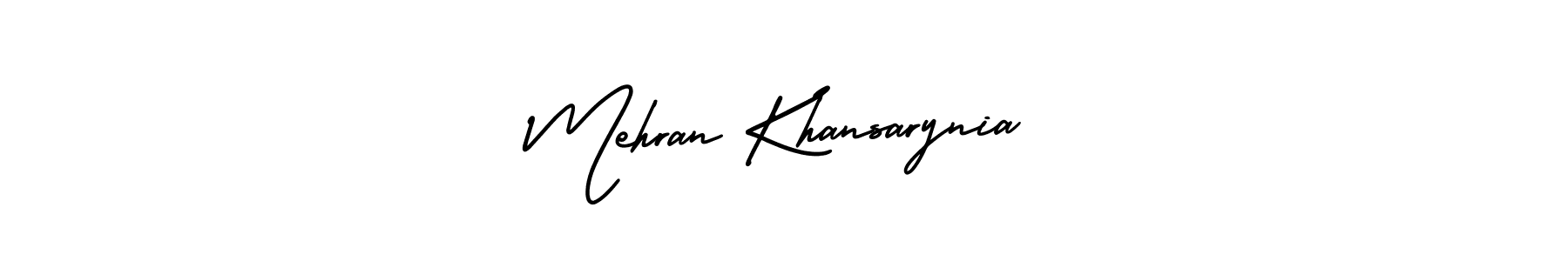 Design your own signature with our free online signature maker. With this signature software, you can create a handwritten (AmerikaSignatureDemo-Regular) signature for name Mehran Khansarynia. Mehran Khansarynia signature style 3 images and pictures png