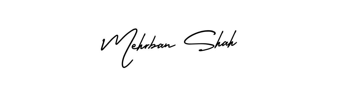 It looks lik you need a new signature style for name Mehrban Shah. Design unique handwritten (AmerikaSignatureDemo-Regular) signature with our free signature maker in just a few clicks. Mehrban Shah signature style 3 images and pictures png