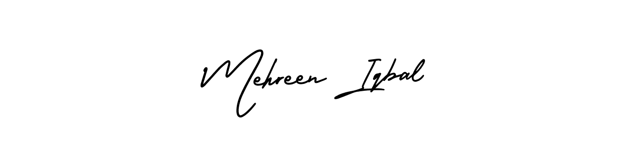 You should practise on your own different ways (AmerikaSignatureDemo-Regular) to write your name (Mehreen Iqbal) in signature. don't let someone else do it for you. Mehreen Iqbal signature style 3 images and pictures png