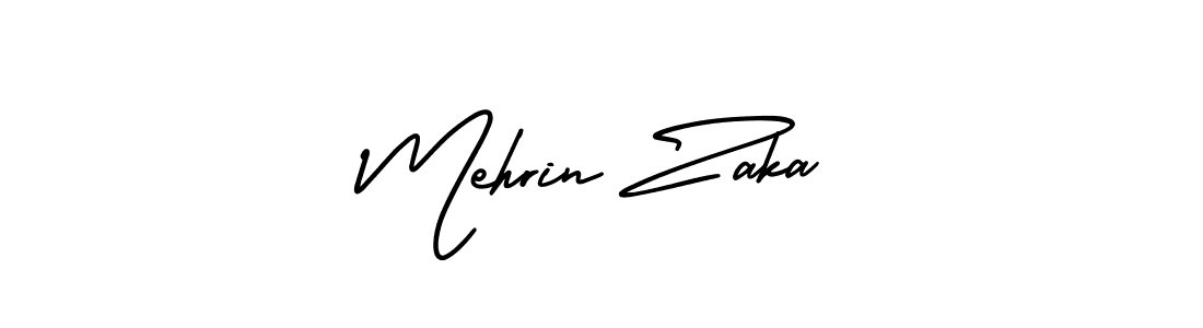 You should practise on your own different ways (AmerikaSignatureDemo-Regular) to write your name (Mehrin Zaka) in signature. don't let someone else do it for you. Mehrin Zaka signature style 3 images and pictures png