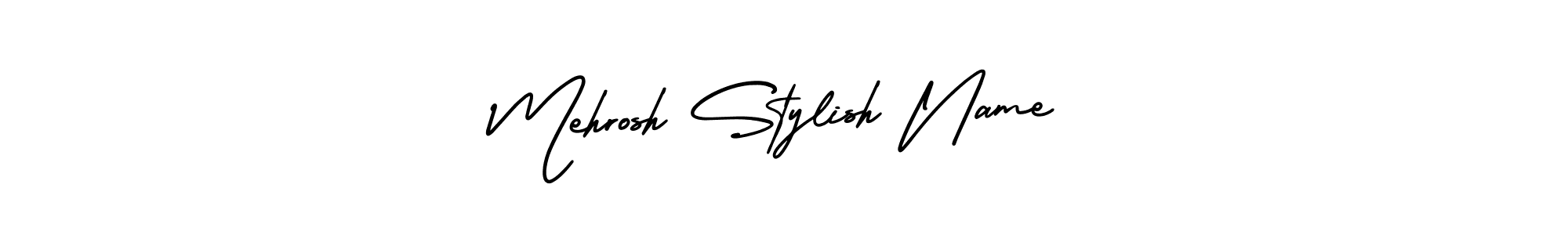 Make a short Mehrosh Stylish Name signature style. Manage your documents anywhere anytime using AmerikaSignatureDemo-Regular. Create and add eSignatures, submit forms, share and send files easily. Mehrosh Stylish Name signature style 3 images and pictures png