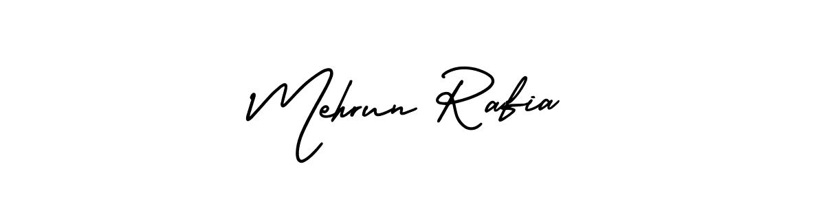 Use a signature maker to create a handwritten signature online. With this signature software, you can design (AmerikaSignatureDemo-Regular) your own signature for name Mehrun Rafia. Mehrun Rafia signature style 3 images and pictures png