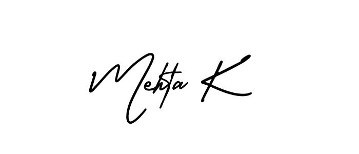 Make a beautiful signature design for name Mehta K. Use this online signature maker to create a handwritten signature for free. Mehta K signature style 3 images and pictures png