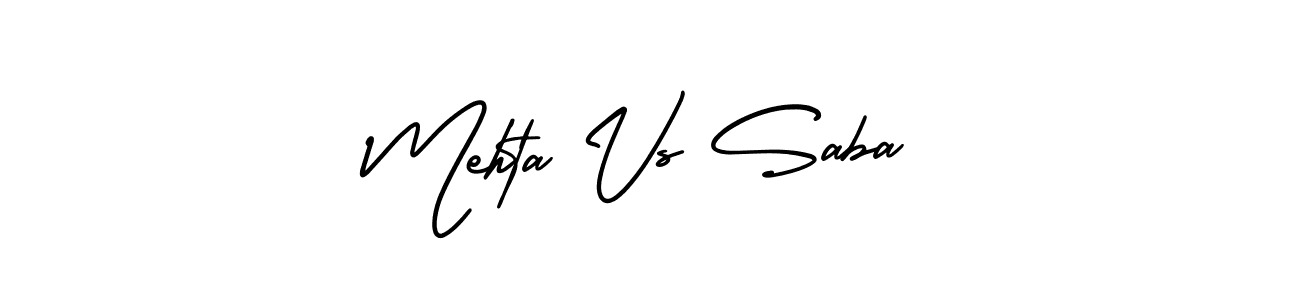 Use a signature maker to create a handwritten signature online. With this signature software, you can design (AmerikaSignatureDemo-Regular) your own signature for name Mehta Vs Saba. Mehta Vs Saba signature style 3 images and pictures png