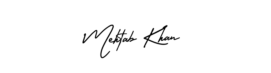 Make a beautiful signature design for name Mehtab Khan. With this signature (AmerikaSignatureDemo-Regular) style, you can create a handwritten signature for free. Mehtab Khan signature style 3 images and pictures png