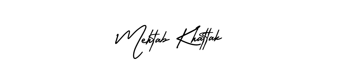 Create a beautiful signature design for name Mehtab Khattak. With this signature (AmerikaSignatureDemo-Regular) fonts, you can make a handwritten signature for free. Mehtab Khattak signature style 3 images and pictures png