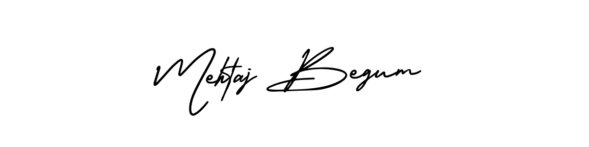 Use a signature maker to create a handwritten signature online. With this signature software, you can design (AmerikaSignatureDemo-Regular) your own signature for name Mehtaj Begum. Mehtaj Begum signature style 3 images and pictures png